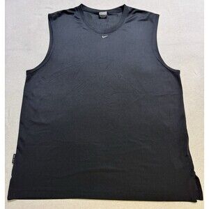 Vintage Nike Men’s Large Y2K Center Swoosh Embroidered Logo Tank Top Shirt Mesh